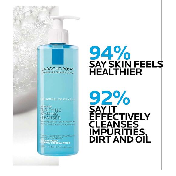 LAROCHE-POSAY Toleriane Purifying Foaming Cleanser 13.52 oz - Picture 4 of 9
